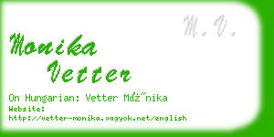 monika vetter business card